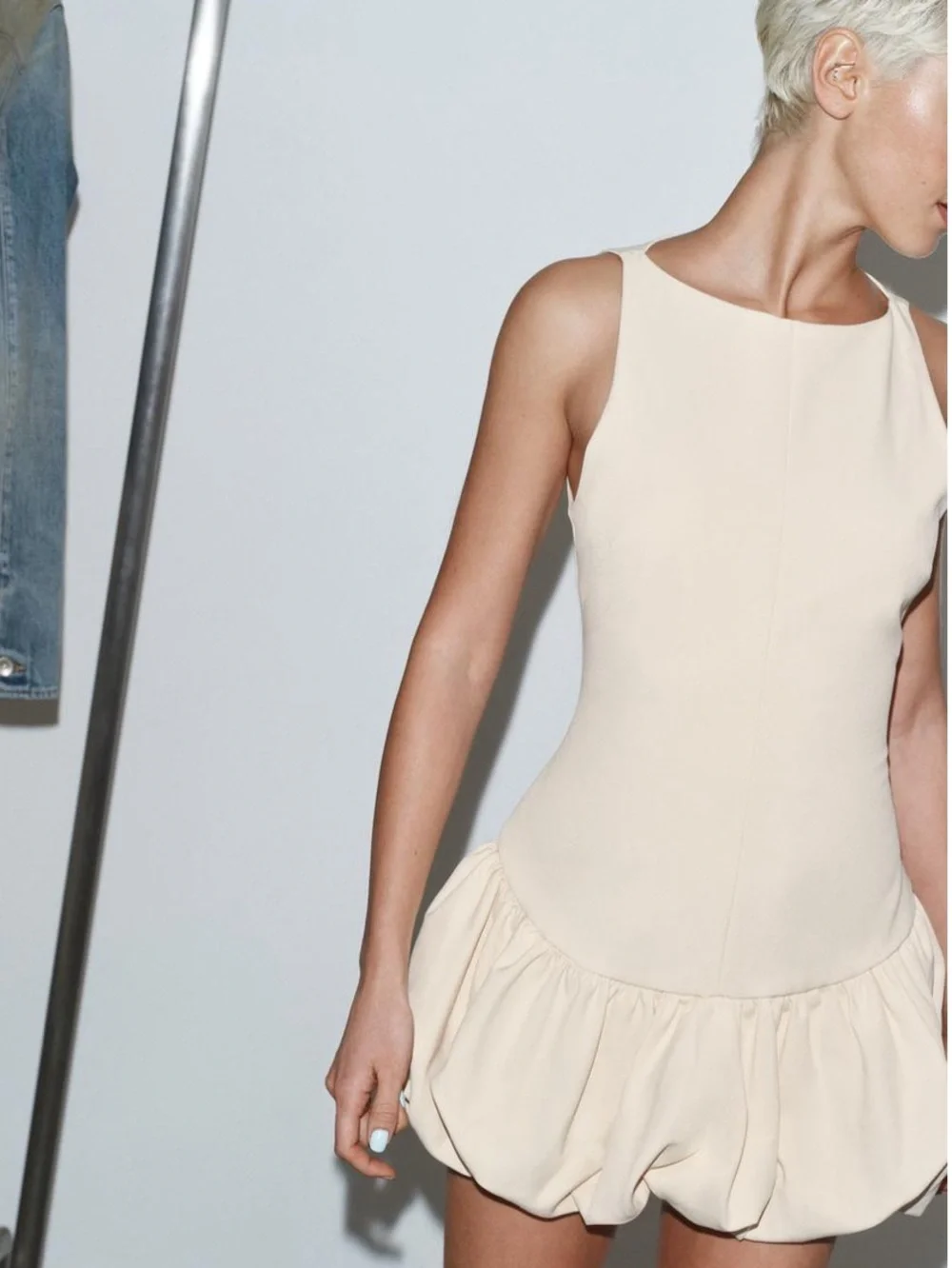 NWT Zara Ballon Jumpsuit Dress_6
